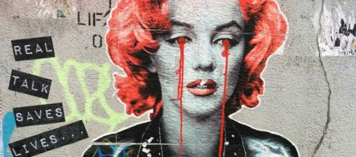 street art - Marilyn Monroe Crying